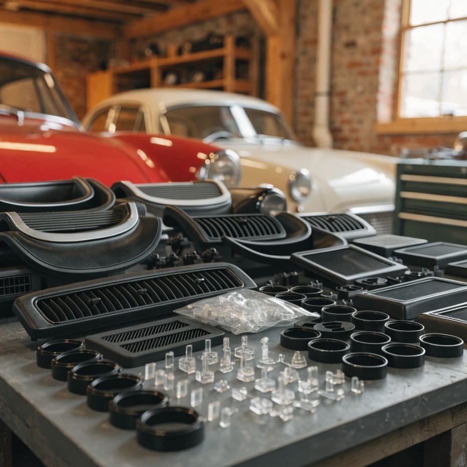 Injection Mold for Automotive Parts a large steel injection mold for plastic parts